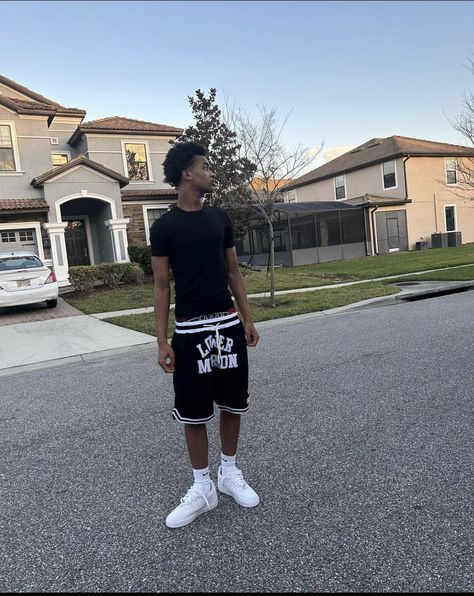 Kappa Slides Outfit Men, Drip Outfits Boys, Nike Shorts Outfit Men, Hype Clothing Boys, Autumn Rapper, Nike Shorts Outfit, Basketball Fits, Trap Style, Summer Drip