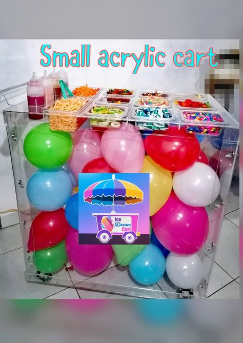 Glow Birthday Party Ideas, Snack Carts, Snack Cart, Glow Birthday Party, Glow Birthday, Birthday Boys, Led Light Lamp, Rolling Cart, Acrylic Led