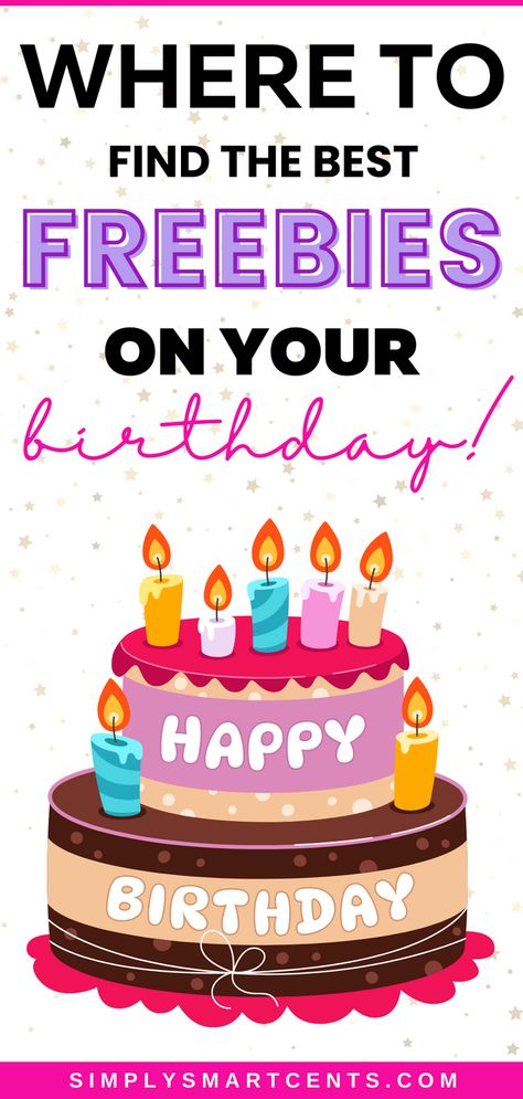 Want to find out how to get free stuff on your birthday? From food to beauty to coupons and more - find out how to grab these every year! Free Stuff On Your Birthday, Freebies On Your Birthday, Birthday Certificate, Noodles And Company, Starbucks Rewards, Birthday Freebies, Birthday Drinks, Birthday Coupons, Birthday Discount