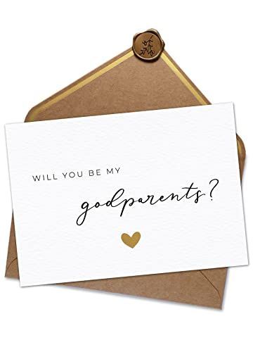 This postcard, Will you be my godparents - is just the thing if you want to give a simple but classy godparents proposal gift. A wonderful godparents proposal idea! Luxury Envelope, God Parents, Proposal Gifts, Wax Seal, The Thing, Wax Seals, Wax, Envelope, Gifts