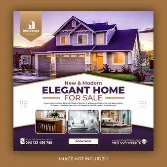 Free PSD | Real estate house property instagram post or square web banner promo template House Promotion Design, Real Estate Design Social Media, House Banner Design, House Poster Design, Real Estate Banner Design, Patio Cabinet, Canva Project, Real Estate Banner, Inmobiliaria Ideas