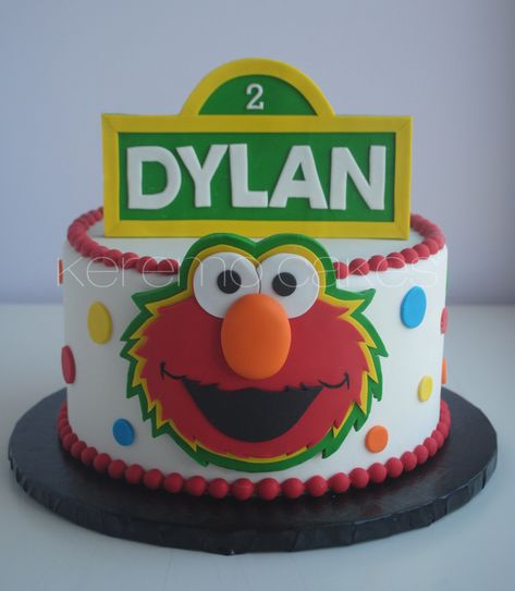 Shower Cakes Bridal, Sesame Street Birthday Party Ideas Boy, Elmo Birthday Party Boy, Sesame Street Birthday Cakes, Elmo Birthday Cake, Elmo First Birthday, Toddler Birthday Cakes, Bergen County New Jersey, Sesame Street Cake