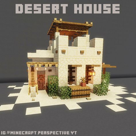 Minecraft Desert Interior, Desert Home Minecraft, Dessert Village Minecraft, Minecraft Houses Desert, Desert Minecraft Houses, Minecraft Desert Ideas, Minecraft Dessert House, Desert Village Minecraft, Dessert Village