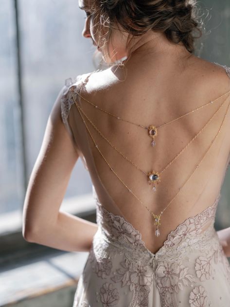 Claire Pettibone 2023 Adorned Collection - Weddingchicks Wedding Dress Backs, Open Back Wedding, Claire Pettibone, Open Back Wedding Dress, Ethereal Wedding, Illusion Tulle, Back Wedding Dress, Gorgeous Wedding Dress, Wedding Dress Couture