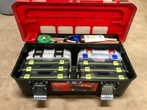 2019 - The Best Tackle Box... So Far - String Theory Angling Fishing Tackle Box Ideas, Tackle Box Organization, Fishing Storage, Pelican Case, Craftsman Tools, Fishing Box, Fishing Bobber, Fly Fishing Gear, My Needs