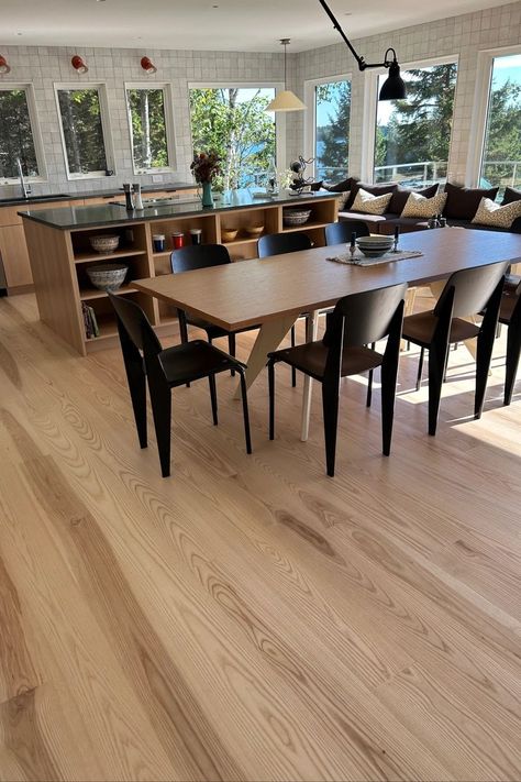 This light-filled coastal home in Brooklin, Maine showcases the natural beauty of our Select Ash Flooring in 7” widths. The ash wood, finished with Craftsbury — a clear, low-sheen finish — highlights the elegant white accents in both the dark and light wood tones. 🌊🏡

Construction by Weaver & Co.

#vermontplankflooring #interiordesign #ashhardwood #coastalliving #brooklinME #modernhome #woodflooring #sustainabledesign #craftedwithcare Ash Floors, Ash Flooring, Eastern White Pine, Quarter Sawn White Oak, Wide Plank Flooring, White Ash, Wood Tones, Dark And Light, Coastal Home