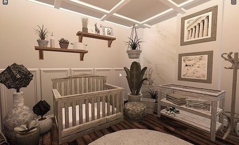 Bloxburg Parents Bedroom Ideas Modern, Bloxburg Master Bedrooms Decor Cozy, Bloxburg House Ideas Nursery, Bloxburg Nursery Ideas Modern, Nursery Ideas Bloxburg 3x3, Bloxburg Modern Nursery, Nursery Room Bloxburg, Parent Room Bloxburg, 3x3 Baby Room Bloxburg