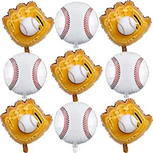 Baseball Balloons, Sports Theme Party, Baseball Pattern, Party Decorations Balloons, Balloons For Birthday, Sport Theme, Jumbo Balloons, Ribbon Roll, Baseball Birthday Party