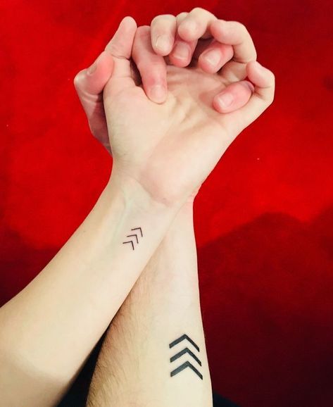 Hand Grabbing Wrist, Banff Tattoo, Chevron Tattoo, Mens Arrow Tattoo, Hand Grabbing, Small Arrow Tattoos, Husband Tattoo, Tattoo Tiny, Unique Small Tattoo