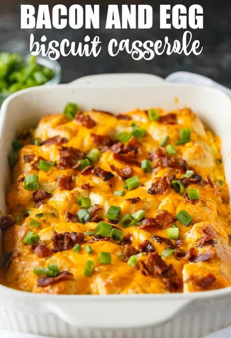 Bacon And Biscuit Recipes, Pillsbury Biscuit Egg Casserole, Christmas Morning Bacon Egg And Cheese Biscuit Bake, Bacon Egg Cheese Biscuit Casserole, Ham And Biscuit Casserole, Biscuit Bacon Egg Casserole, Biscuit Egg Casserole Recipes, Egg Casserole With Biscuits, Biscuit And Egg Casserole