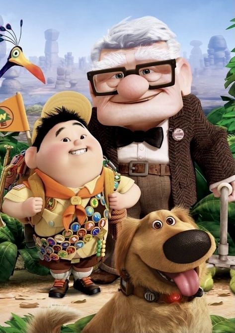 Up Carl Y Ellie, Up 2009, Carl Fredricksen, Up Pixar, Dibujos Toy Story, Funny Animation, Up The Movie, Disney Movie Posters, Christopher Plummer