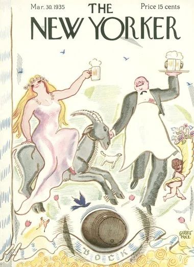 The New Yorker 1920s, Garrett Price, The New Yorker March, Magazine Artwork, College Posters, Magazines Cover, College Poster, The New Yorker Magazine, New Yorker Magazine