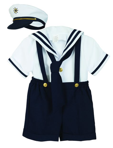 Luca Gabriel Baby Toddler Boys Nautical Sailor Short Suit Set with Hat  3t * Want to know more, click on the image. (This is an affiliate link) #BabyBoyClothesCollection Sailor Theme, Boys Formal Wear, Sailor Outfit, Nautical Outfits, Sailor Shorts, Nautical Birthday, Navy Sailor, Boy Toddler, Sailor Suit