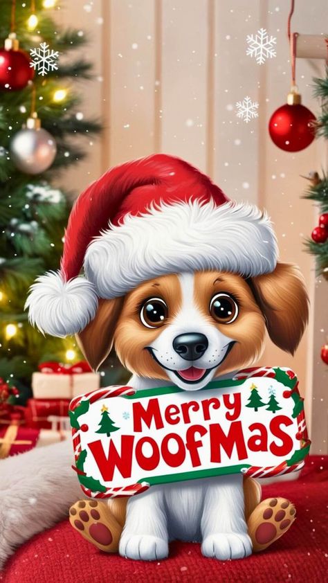 Free Christmas Phone Wallpapers Merry Xmas Wallpaper, Dog Phone Wallpaper, Christmas Wallpaper Merry Christmas, Astetic Pictures, Dog Wallpaper Iphone, Christmas Phone Wallpapers, Merry Woofmas, Christmas Tree Wallpaper, Xmas Wallpaper