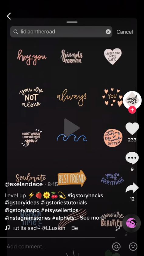 Ig Stickers, Instagram Sticker, Hey You, Forever Yours, Always You, Ig Story, Instagram Story, Etsy Seller, Gif