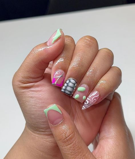 Braider Set Nails Ideas, Braiders Nails Set, Braider Nails Set, Braiders Nails, Braider Nails, Army Nails, Nails Sets, Set Nails, Fancy Nail Art