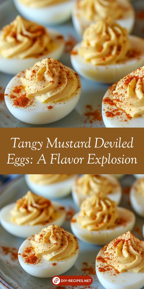 Elevate your deviled eggs with the perfect balance of tangy mustard and creamy mayo. Learn how to achieve flavor perfection! #TangyDeviledEggs #MustardRecipes #FlavorfulAppetizers Different Deviled Egg Recipes, Mustard Deviled Eggs, Angel Eggs, Eggs Deviled, Devil Eggs, Perfect Deviled Eggs, Southern Deviled Eggs, Deviled Eggs Recipe Easy, Devilled Eggs Recipe Best