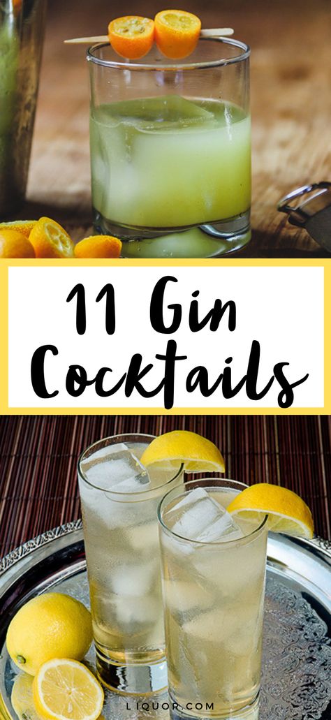 Refreshing Gin Cocktails, Lemon Gin Drinks, Coctails Recipes With Gin, Gin Drinks Summer, Dry Gin Cocktails, Gin Based Cocktails Recipe, Dry Gin Recipes Drinks, Easy Gin Drinks Recipes, Lemon Gin Cocktail Recipes