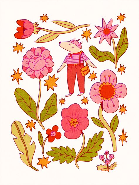 Flower Sketchbook, Dog Character, Playful Art, Colour Combo, Wow Art, Illustrators On Instagram, Flash Art, Art Block, Art Sketchbook