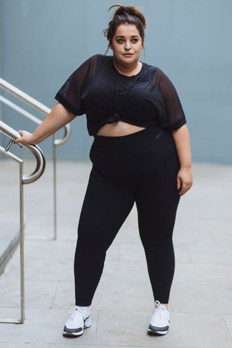 Plus Size Gym Outfits, Plus Size Tips, Look Plus Size, Plus Size Workout, Legging Sport, Plus Size Activewear, Workout Outfit, Plus Size Kleidung, Look Plus