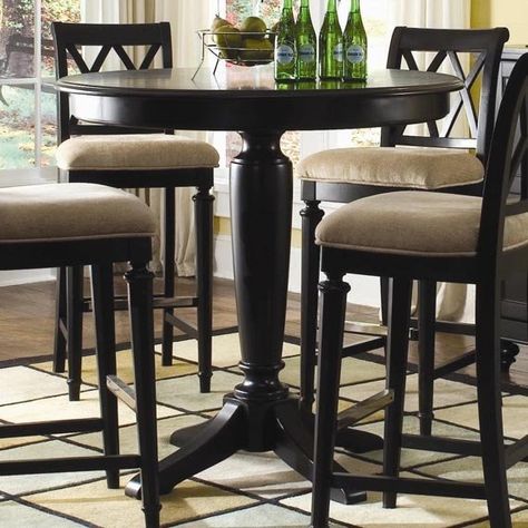 Round Bar Height Dining Table - Ideas on Foter Bar Height Kitchen Table, Tall Kitchen Table, Counter Height Kitchen Table, Bar Table Design, Round Counter Height Table, Pub Table And Chairs, Round Pub Table, Bar Height Dining Table, High Dining Table