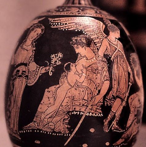 Greece Mythology, Greek Vase, Ancient Athens, Vase Painting, Achilles And Patroclus, France Culture, Roman Gods, Ancient Greek Art, Greek Vases