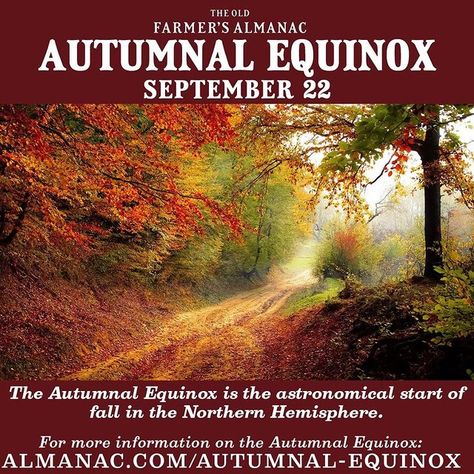 Kathryn R Blake (@kathrynrblake) • Instagram photos and videos Fall Facts, September Equinox, Apartment Tips, Fall Starts, Autumnal Equinox, Protection Spell, Plant Pests, Old Farmers Almanac, First Day Of Fall