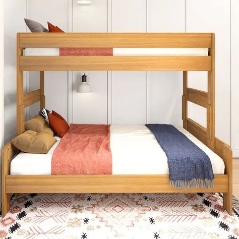 Max and Lily Farmhouse Twin over Full Bunk Bed - On Sale - Bed Bath & Beyond - 34818451 Twin Over Full Bunk Bed, Full Bunk Bed, Full Bunk Beds, Beds For Sale, Furniture Outlet, Outlet Store, Bunk Bed, Furniture Outlet Stores, Bunk Beds