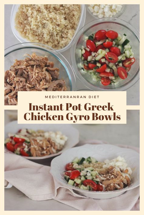 Instant Pot Chicken Gyros, Greek Chicken Instant Pot, Instant Pot Greek Chicken, Greek Chicken Breast, Chicken Greek, Greek Chicken And Potatoes, Greek Marinated Chicken, Instapot Meals, Chicken Gyro