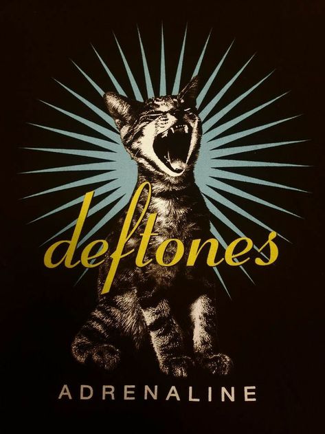 Deftones Adrenaline, Deftones Shirt, Music Poster Design, Band Wallpapers, Cat Graphic Tee, Vintage T Shirts, Band Posters, Mens Vintage, New Poster