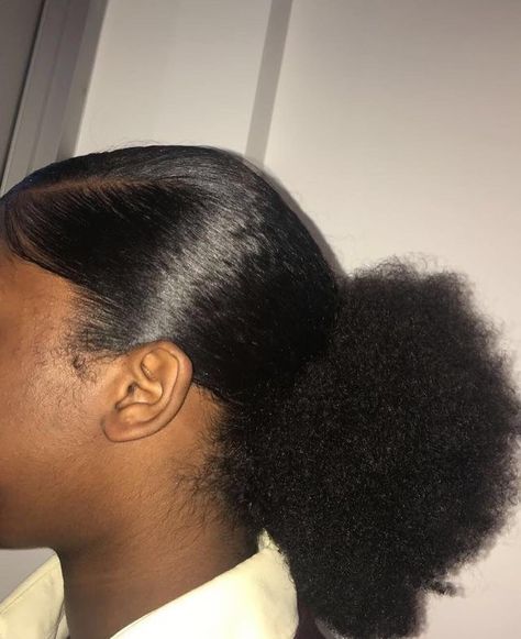 Natural Hair Puff, Slick Ponytail, Slicked Back Ponytail, Pageant Hair, Hair Puff, Quick Natural Hair Styles, Girls Natural Hairstyles, Afro Textured Hair, 4c Natural Hair