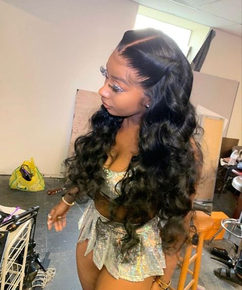 Up Do Frontal Hairstyles, Baby Shower Hairstyles Black Women, Lace Wigs Styles, Frontal Wig Hairstyles, Sew In Hairstyles, Birthday Hairstyles, Frontal Hairstyles, Dope Hairstyles, Hair Laid