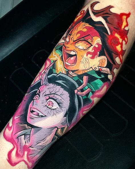 Evangelion Tattoo, Slayer Tattoo, Hunter Tattoo, Manga Tattoo, Naruto Tattoo, Cool Arm Tattoos, Tatuaje A Color, Leg Sleeve Tattoo, Tattoo Design Book