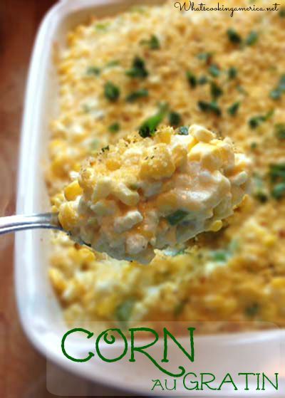 Iowa Corn Au Gratin Recipe, Whats Cooking America Corn Au Gratin, Iowa Recipes, Gratin Recipes, Christmas Dinner Side Dishes, Corn Side, Corn Recipes Side Dishes, Au Gratin Recipes, Whats Cooking, How To Make Corn