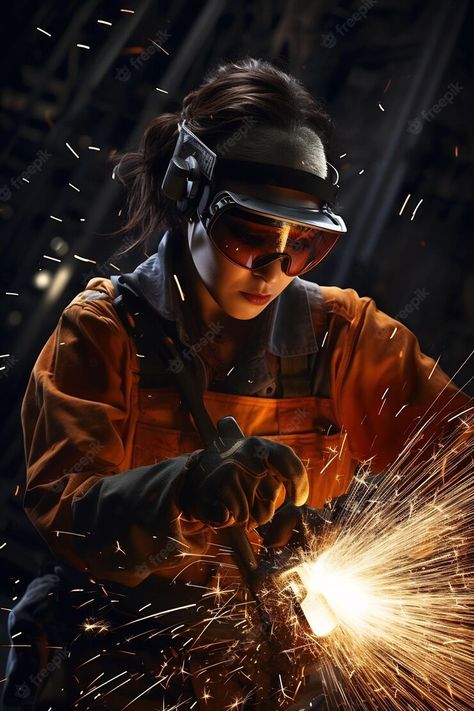 Women Electrician, Orange Goggles, Worker Photography, Job Photography, Women In Construction, Motion Graphics Typography, Outdoor Portrait Photography, Photography Jobs, Corporate Photography