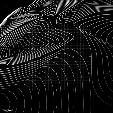 Black and white abstract map contour lines background | free image by rawpixel.com / Aew Contour Lines, Watercolor Paper Texture, Neon Backgrounds, Contour Line, Overlays Picsart, Line Background, Memphis Design, Grunge Textures, Banner Vector