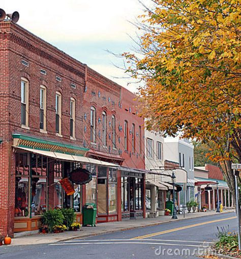 vintage small town america | Small Town Main Street 1 Stock Images - Image: 14026714 Proctor And Gamble, Berlin Maryland, Retirement Goals, Small Town Living, Small Towns Usa, Small Town America, Small Town Life, Fall Images, Main Street Usa