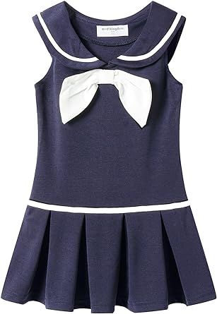 Mud Kingdom Little Girls Nautical Sailor Dress Summer Sleeveless Pleated School Uniform Cutest Clothes, School Uniform Shop, Uniform Shop, Sailor Dress, Kids Luggage, Dress Summer, Toddler Girls, Preschool Activities, Toddler Girl