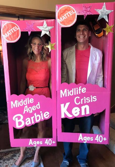 As we all know, Middle Aged Barbie and Midlife Crisis Ken are great fun to play with! FuturistSpeaker.com #keynotespeaker #futuretrends #futureofwork #futurejobs Funny Barbie Costume Ideas, Middle Aged Barbie Costume, Funny Barbie Costumes, Menopausal Barbie, Midlife Crisis Barbie Costume, Barbie Humor, Different Barbie’s Halloween Costume, 1950s Party Ideas, Barbie And Ken Costume