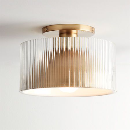 Ribbed Flush Mount Light, Ceiling Fan Vs Light Fixture, Light Fixture For Short Ceiling, Mudroom Flush Mount Lighting, Soft Ceiling Lighting, Extra Bathroom Lighting Ideas, Gold Pendant Lights Kitchen, Entry Flush Mount Light, Bedroom Hallway Lighting