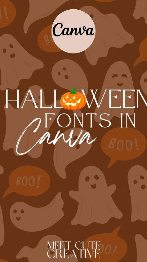 Fun Halloween fonts for you to use in Canva! Canva Halloween Font, Fall Canva Fonts, Author Website Design, Halloween Fonts Alphabet, Fonts In Canva, Spooky Font, Meet Cute, Canva Hacks, Halloween Text