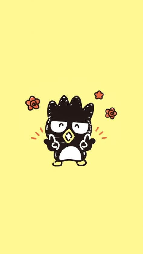 Sanrio Badz Maru, Black Sanrio Characters, Badtemaru Wallpapers, Badz Maru Wallpaper, Bad Badtz Maru Wallpaper, Maru Wallpapers, Badtz Maru Wallpapers, Badz Maru, Hello Kitty Aesthetic