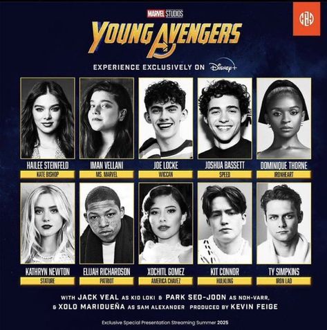 Marvel Cinematic Universe Timeline, Marvel Movies In Order, Marvel Young Avengers, New Movie Posters, Avengers Cast, Marvel Images, Young Avengers, Kate Bishop, Marvel Avengers Funny