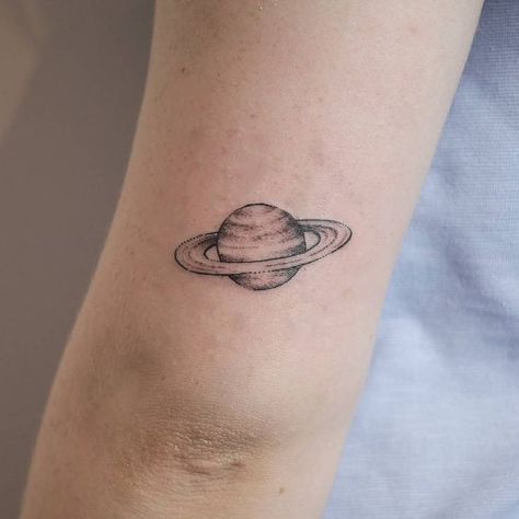 Saturn Tattoo Placement, Astronomy Tattoo Ideas, Moon And Saturn Tattoo, Astronomy Tattoo, Third Eye Tattoos, Saturn Tattoo, Think Tattoo, Around Arm Tattoo, Book Tattoo