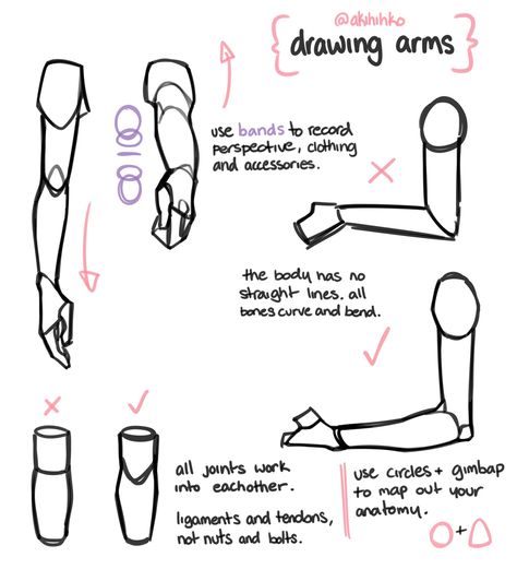 Arm At Side Reference, Arms At Side Reference, Arm Pointing Forward Reference, Arms Spread Out Reference, Arms Reference Drawing, Arms Drawing Reference, How To Draw Arms, Draw Arms, Drawing Arms