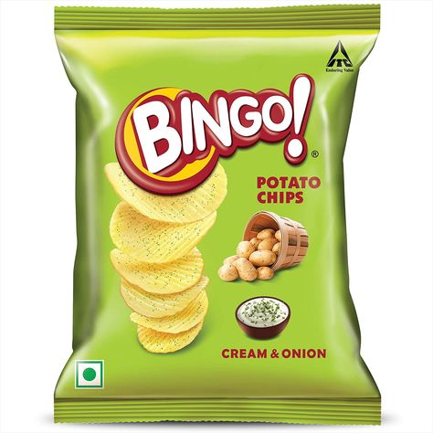 Bingo! Cream&Onion Potato Chips Candy Shack, Indian Candy, Chips Lays, Chips Ideas, Lays Chips, Lays Potato Chips, Bingo Chips, Best Chips, Creamed Onions