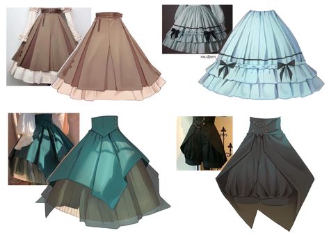 Long Skirt Folds Reference, How To Draw Long Skirts, Layered Skirt Drawing, Poofy Skirt Drawing Reference, How To Draw Pleated Skirts, Skirt Folds Reference, Poofy Skirt Drawing, Pleated Skirt Drawing Reference, Skirt Drawing Reference