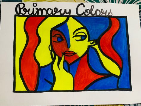 Primary Colours Illustration, Primary Colours Art Ideas Fashion, Primary Colors Drawing Art Projects, Primary Colours Art Ideas Pictures, Primary Colour Painting, Primary Colour Art, Primary Colors Drawing Art, Primary Colour Drawing, Secondary Colors Drawing