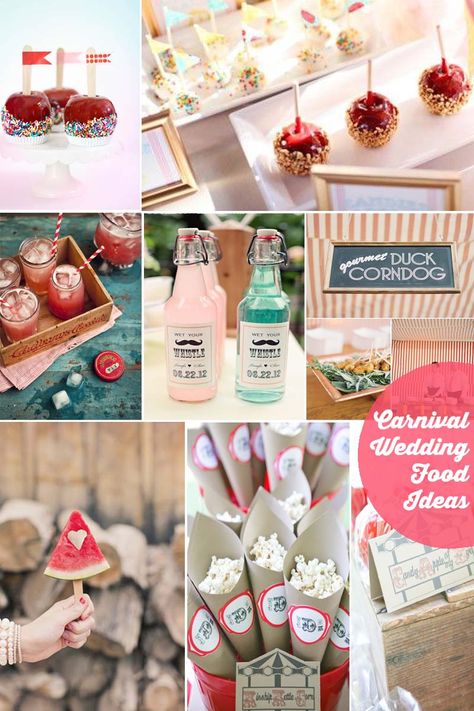 Circus Wedding Theme, Home Wedding Ideas, Vintage Carnival Theme, Carnival Wedding Theme, Vintage Carnival Wedding, Carnival Baby Showers, Wedding Ideas On A Budget, Circus Wedding, Carnival Food