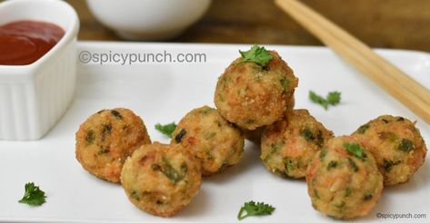 Prawn Balls, Prawn Starters, Shrimp Ball, Shrimp Balls, Raw Prawns, Spicy Prawns, Recipe Shrimp, Garlic Prawns, Cutlets Recipes